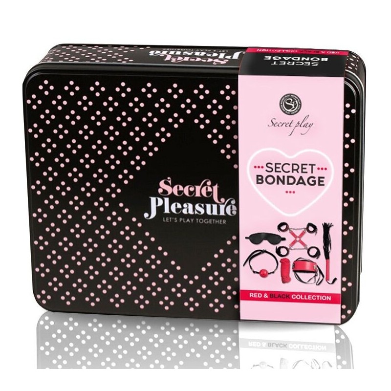 Secretplay - Bdsm Set 6 Pcs Rossa Collection - SECRETPLAY 100% FETISH - Kit Bondage e Sadomaso | erosidea.com