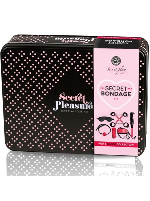 Secretplay - Bdsm Set 6 Pcs Rossa Collection - SECRETPLAY 100% FETISH - Kit Bondage e Sadomaso | erosidea.com