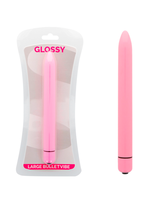Vibratore Glossy Slim Rosa - GLOSSY - Vibratori | erosidea.com