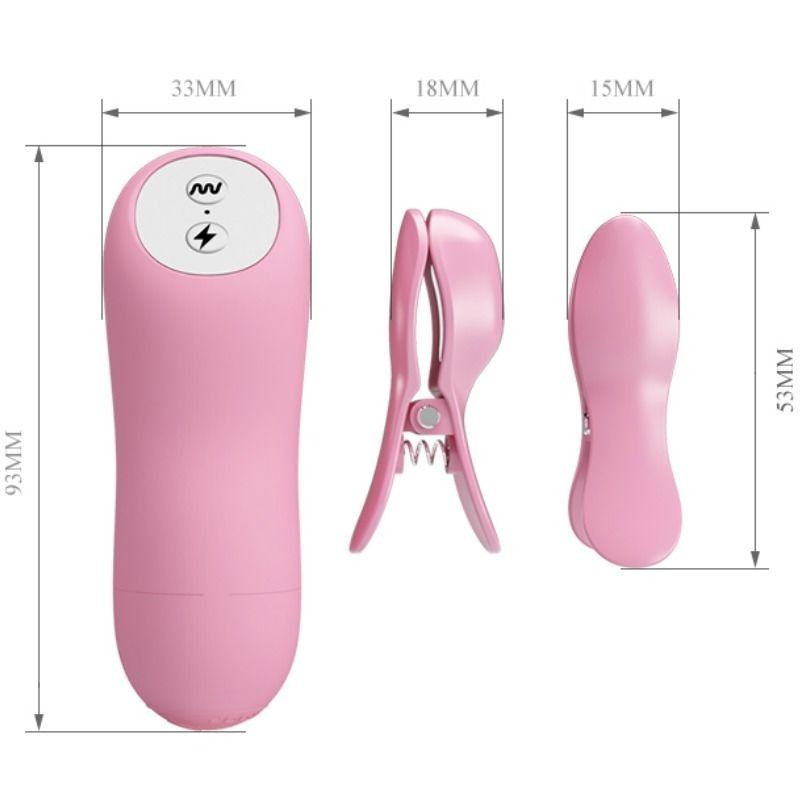 Pinzetta Per Onde Romantiche Con Vibrazione Ed Elettroshock - BAILE - Vibratori | erosidea.com