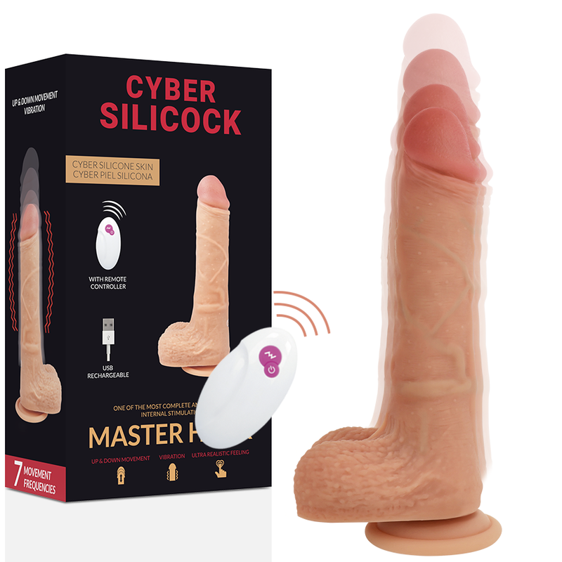 Cyber Silicock - Controle Remoto Realista Mestre Huck - CYBER SILICOCK - Dildo Realistici | erosidea.com