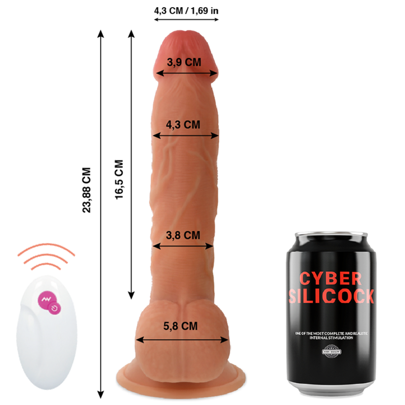 Cyber Silicock - Controle Remoto Realista Sr. John - CYBER SILICOCK - Dildo Realistici | erosidea.com