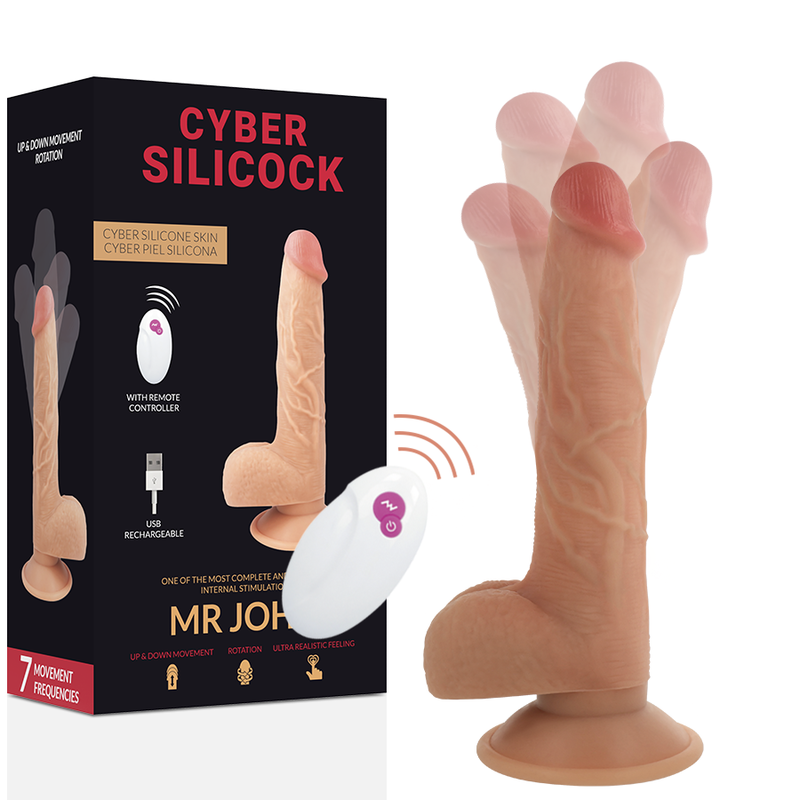 Cyber Silicock - Controle Remoto Realista Sr. John - CYBER SILICOCK - Dildo Realistici | erosidea.com