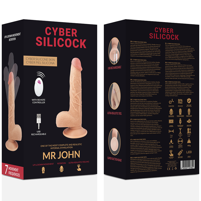 Cyber Silicock - Controle Remoto Realista Sr. John - CYBER SILICOCK - Dildo Realistici | erosidea.com