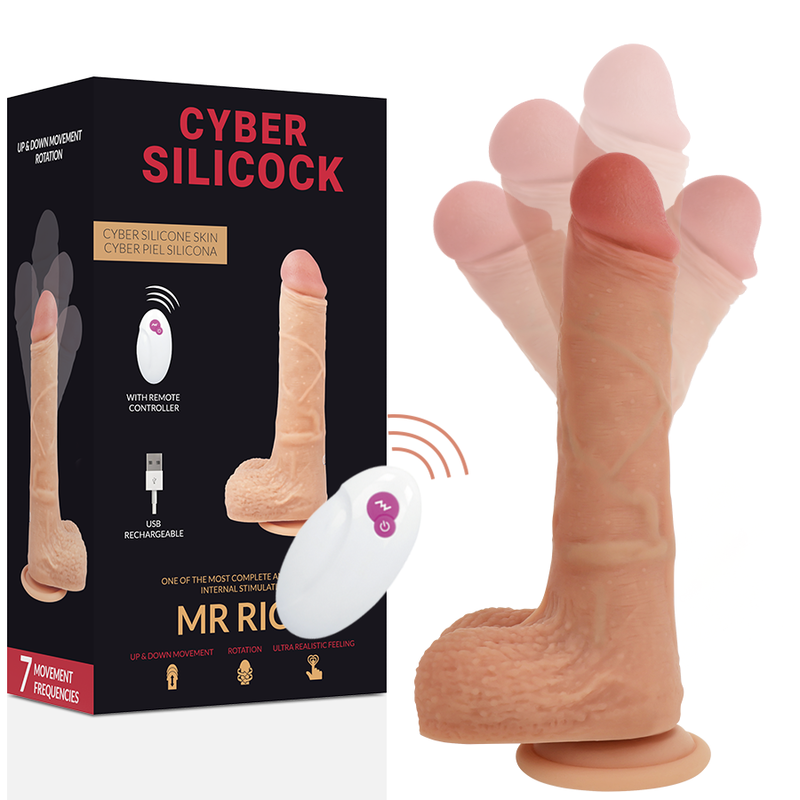Cyber Silicock - Controle Remoto Realista Mr Rick - CYBER SILICOCK - Dildo Realistici | erosidea.com