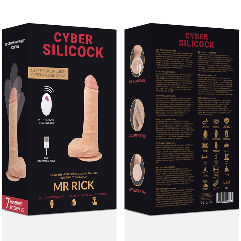 Cyber Silicock - Controle Remoto Realista Mr Rick - CYBER SILICOCK - Dildo Realistici | erosidea.com