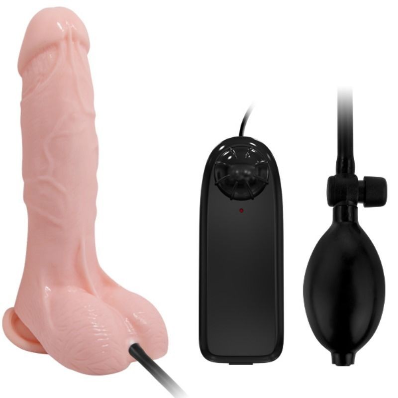 Dildo Vibrante E Gonfiabile Realistico 18.8 Cm - BAILE - Dildo Realistici | erosidea.com