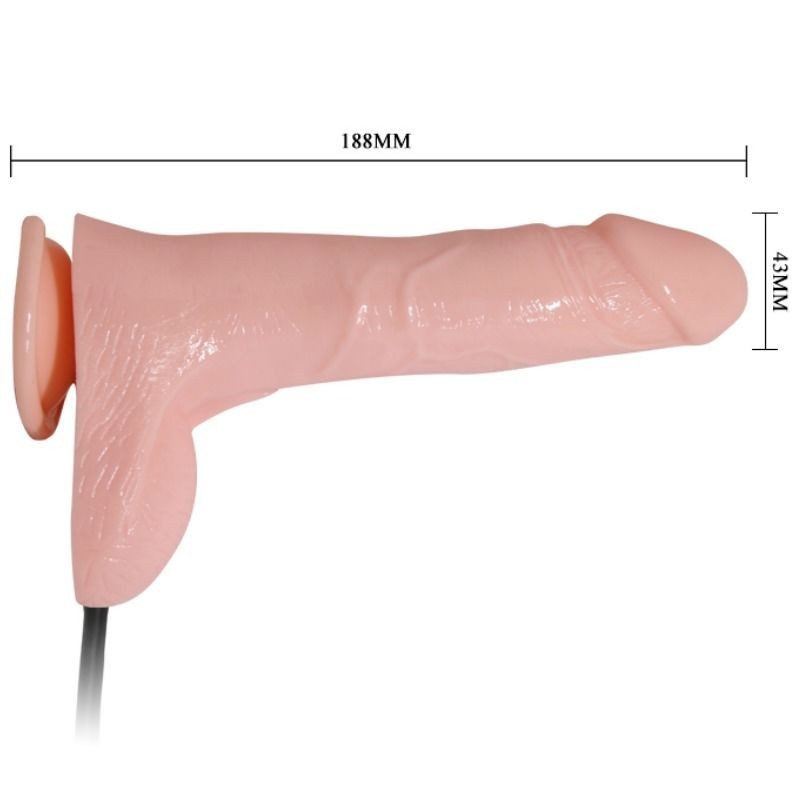 Dildo Vibrante E Gonfiabile Realistico 18.8 Cm - BAILE - Dildo Realistici | erosidea.com