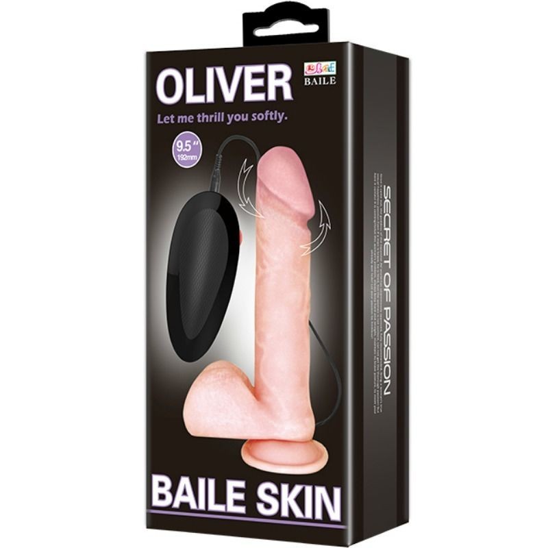 Baile - Vibratore Realistico Oliver Con Funzione Di Rotazione - BAILE - Vibratori | erosidea.com