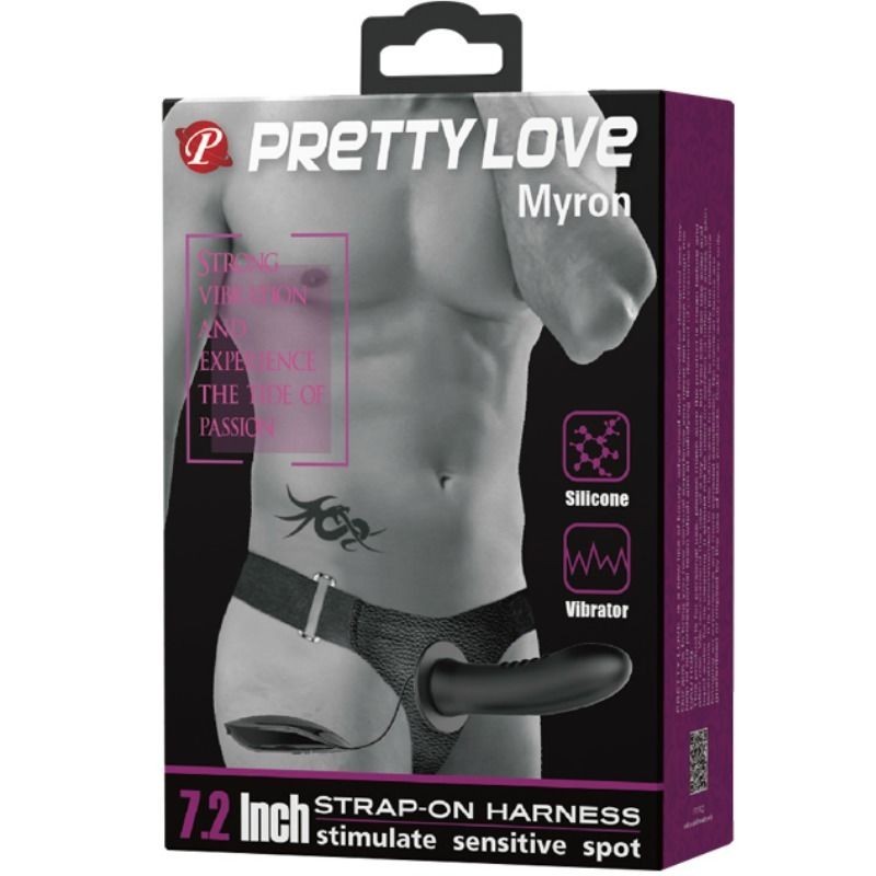Strap On Pretty Love Abbasbailea Love Myron Con Vibrazione E Dildo Cavo - PRETTY LOVE - Strap-on e Imbracature | erosidea.com
