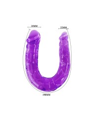 Doppio Dildo In Jelly Flessibile Lilla - BAILE ANAL - Dildo Doppi | erosidea.com