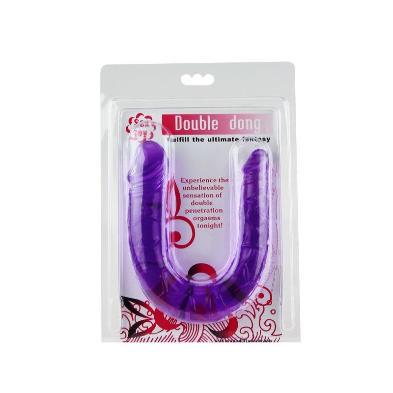 Doppio Dildo In Jelly Flessibile Lilla - BAILE ANAL - Dildo Doppi | erosidea.com