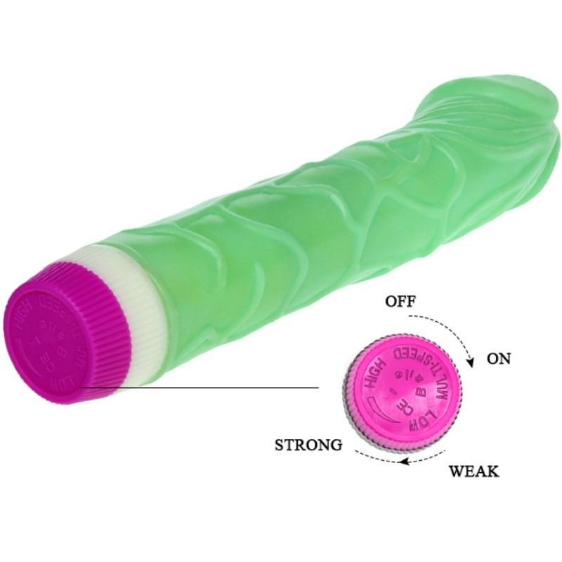 Vibratore Onde Di Piacere 23 Cm Verde - BAILE VIBRATORS - Vibratori | erosidea.com