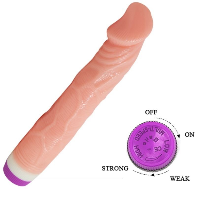 Vibratore Naturale Realistico 22 Cm - BAILE VIBRATORS - Dildo Realistici | erosidea.com