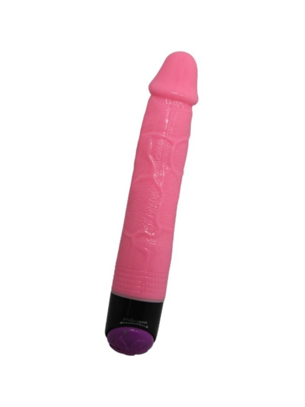 Vibratore Sex Realistico Colorato Rosa 23 Cm - BAILE - Dildo Realistici | erosidea.com