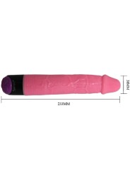 Vibratore Sex Realistico Colorato Rosa 23 Cm - BAILE - Dildo Realistici | erosidea.com