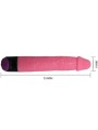 Vibratore Sex Realistico Colorato Rosa 23 Cm - BAILE - Dildo Realistici | erosidea.com
