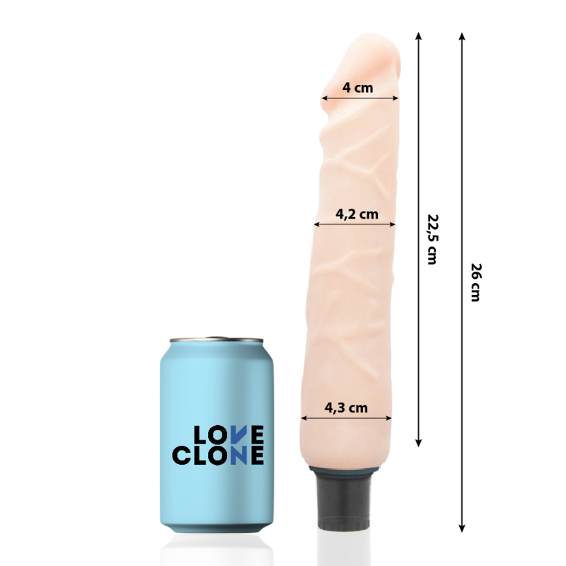 Vibratore Loveclone Autolubrificante Jansen 26Cm - LOVECLONE - Vibratori | erosidea.com