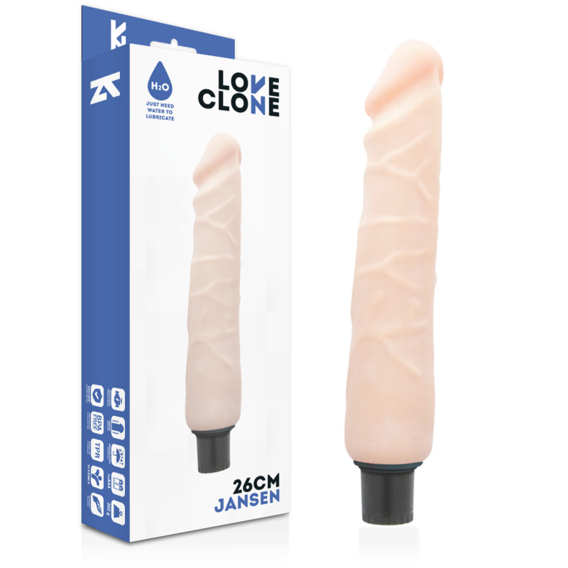 Vibratore Loveclone Autolubrificante Jansen 26Cm - LOVECLONE - Vibratori | erosidea.com