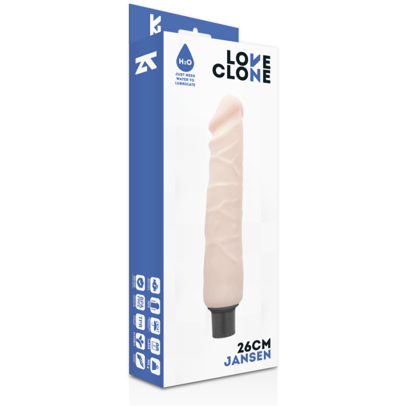 Vibratore Loveclone Autolubrificante Jansen 26Cm - LOVECLONE - Vibratori | erosidea.com