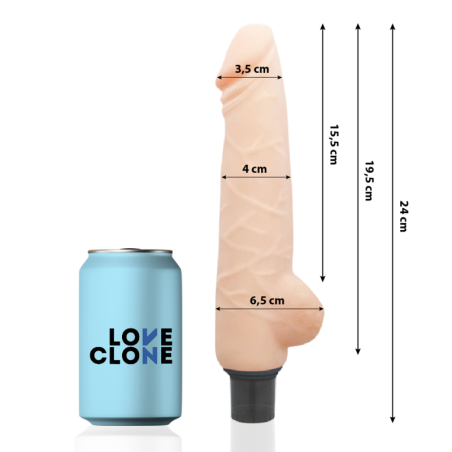 Vibratore Loveclone Harald Autolubrificante 24Cm - LOVECLONE - Vibratori | erosidea.com