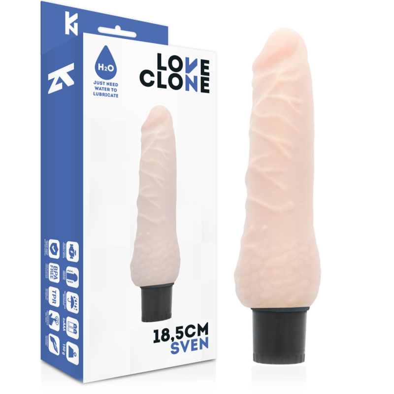 Vibratore Loveclone Autolubrificante Sven 185Cm - LOVECLONE - Vibratori | erosidea.com
