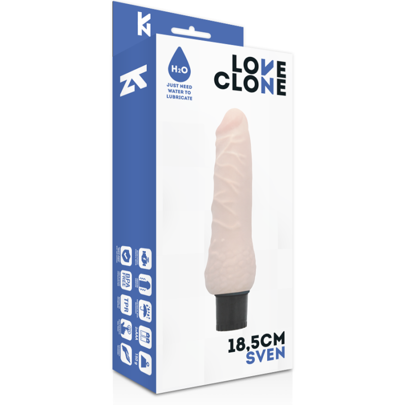 Vibratore Loveclone Autolubrificante Sven 185Cm - LOVECLONE - Vibratori | erosidea.com