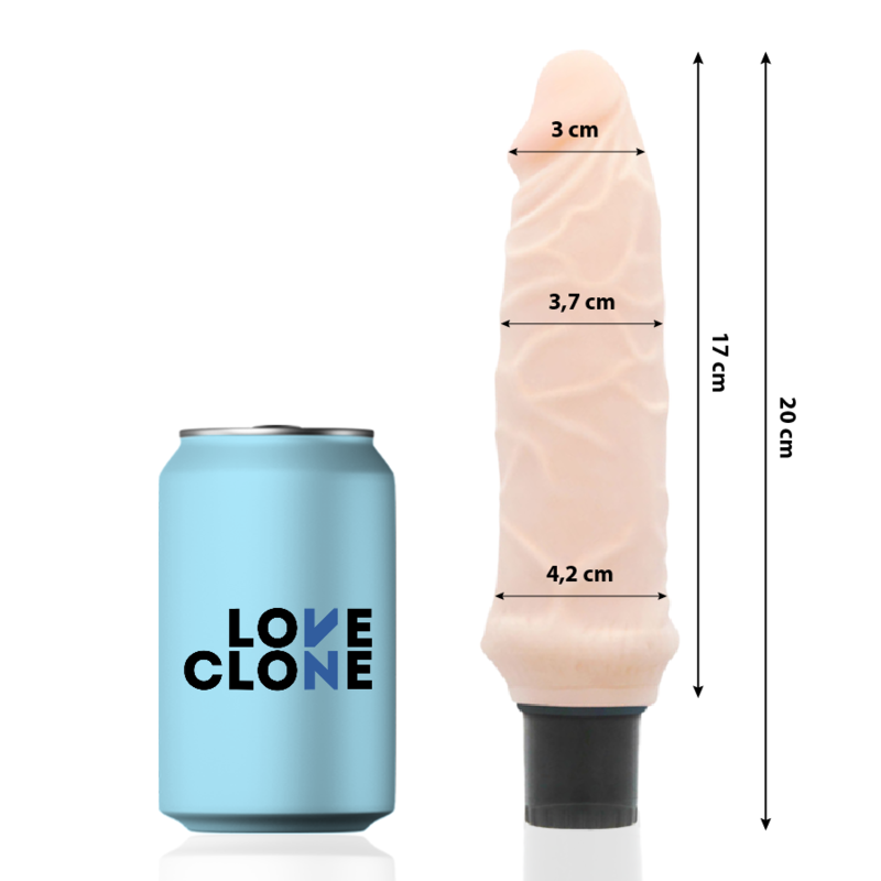 Vibratore Loveclone Ivar Autolubrificante 20Cm - LOVECLONE - Vibratori | erosidea.com