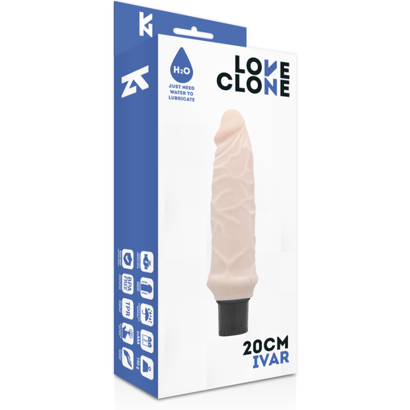 Vibratore Loveclone Ivar Autolubrificante 20Cm - LOVECLONE - Vibratori | erosidea.com