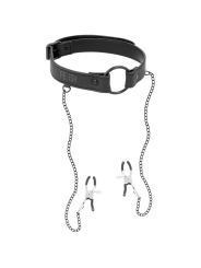 Fetish Submissive - Anello Gag Con Morsetti Per Capezzoli - FETISH SUBMISSIVE BONDAGE - Ball Gag e Bavagli | erosidea.com