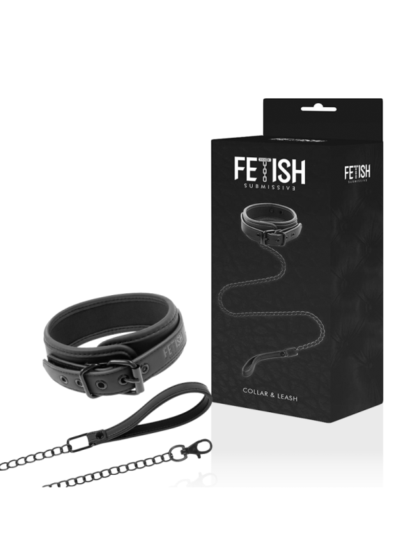Fetish Submissive - Collana A Catena Con Fodera In Noprene - FETISH SUBMISSIVE BONDAGE - Bondage | erosidea.com