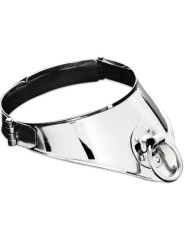 Metal Hard - Collare Di Contenimento Rigido In Metallo Con Anello E Lucchetto - METAL HARD - Collari e Guinzagli | erosidea.com