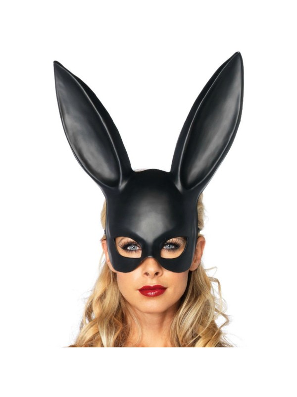 Maschera Rabbit Masquerade Nera - LEG AVENUE ACCESSORIES - Maschere e Cappucci | erosidea.com
