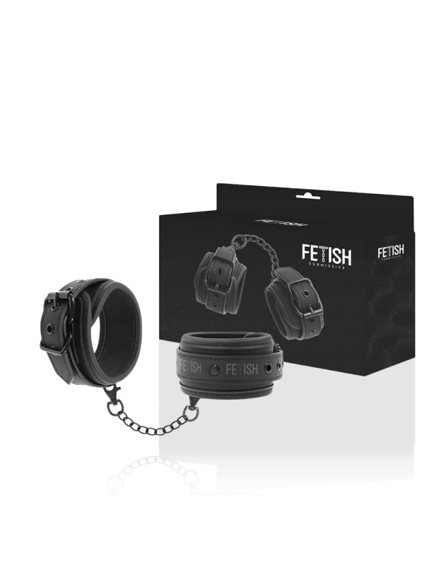Fetish Submissive - Manette In Pelle Vegana Con Fodera In Noprene - FETISH SUBMISSIVE BONDAGE - Manette e Polsini | erosidea.com