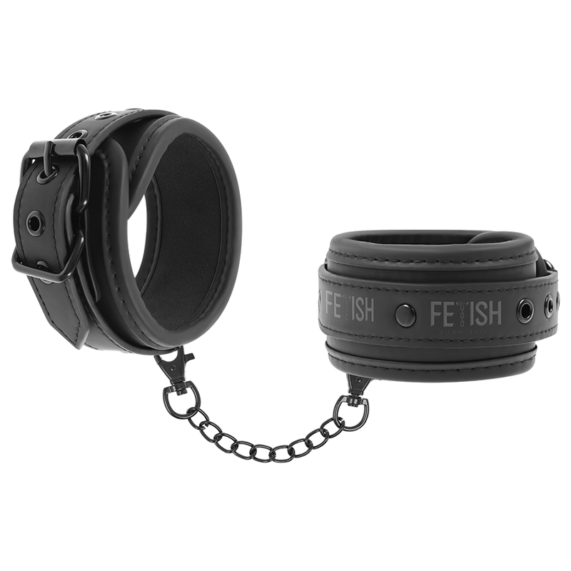 Fetish Submissive - Manette In Pelle Vegana Con Fodera In Noprene - FETISH SUBMISSIVE BONDAGE - Manette e Polsini | erosidea.com