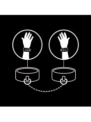 Fetish Submissive - Manette In Pelle Vegana Con Fodera In Noprene - FETISH SUBMISSIVE BONDAGE - Manette e Polsini | erosidea.com
