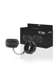 Fetish Submissive - Polsini Alla Caviglia In Pelle Vegana Con Fodera In Noprene - FETISH SUBMISSIVE BONDAGE - Manette e Polsini | erosidea.com