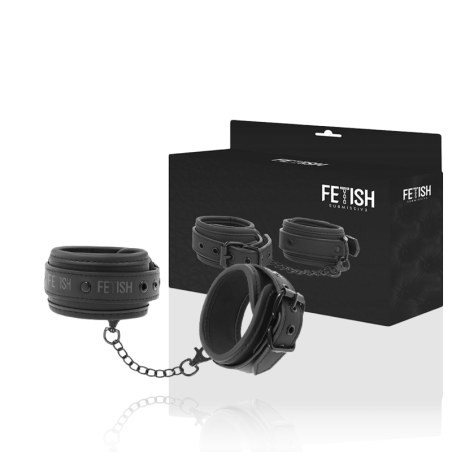 Fetish Submissive - Polsini Alla Caviglia In Pelle Vegana Con Fodera In Noprene - FETISH SUBMISSIVE BONDAGE - Manette e Polsini | erosidea.com