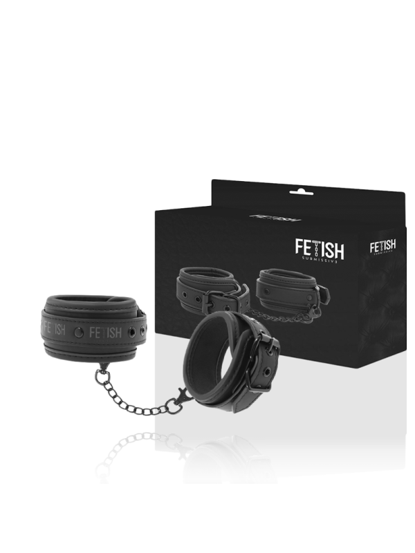 Fetish Submissive - Polsini Alla Caviglia In Pelle Vegana Con Fodera In Noprene - FETISH SUBMISSIVE BONDAGE - Manette e Polsini | erosidea.com
