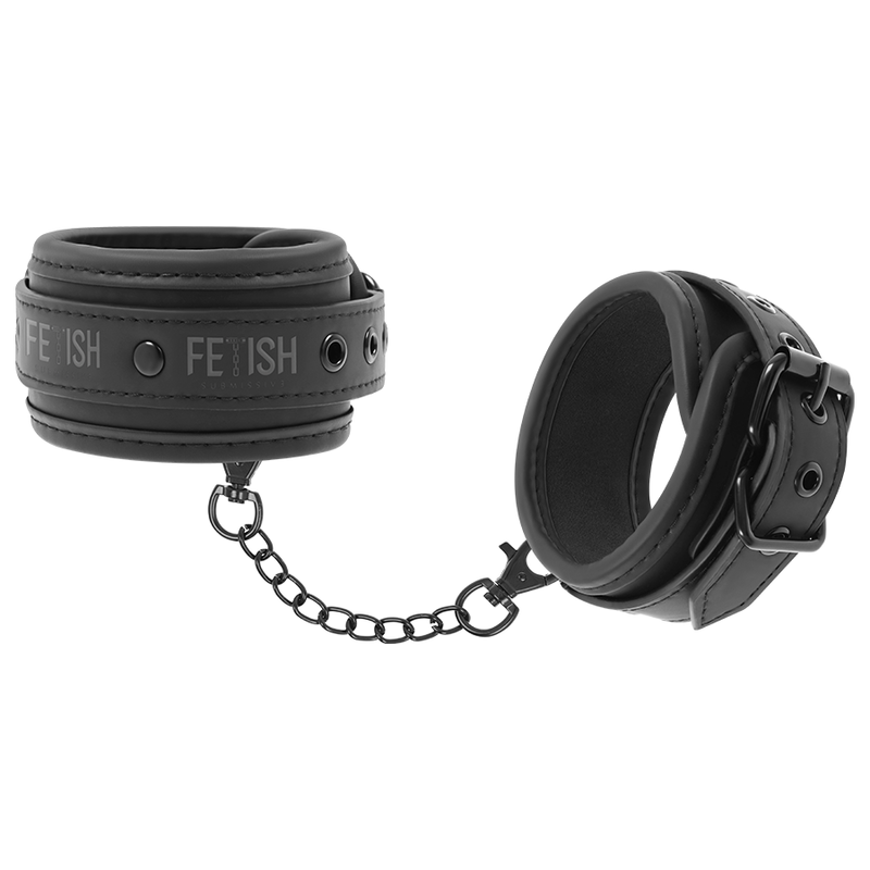 Fetish Submissive - Polsini Alla Caviglia In Pelle Vegana Con Fodera In Noprene - FETISH SUBMISSIVE BONDAGE - Manette e Polsini | erosidea.com
