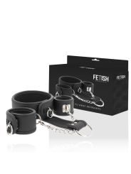 Fetish Submissive - Collana E Manette In Pelle Vegana E Fodera In Neoprene - FETISH SUBMISSIVE BONDAGE - Manette e Polsini | erosidea.com