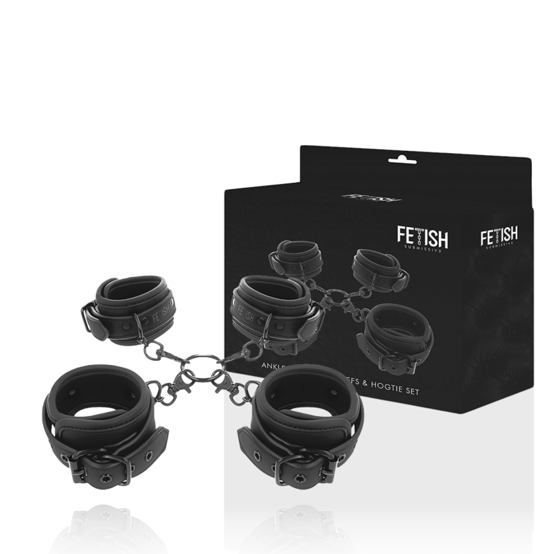 Fetish Submissive - Set Di Manette Per Mani E Caviglie Con Fodera In Noprene - FETISH SUBMISSIVE BONDAGE - Manette e Polsini | erosidea.com