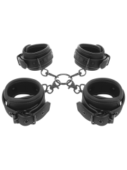 Fetish Submissive - Set Di Manette Per Mani E Caviglie Con Fodera In Noprene - FETISH SUBMISSIVE BONDAGE - Manette e Polsini | erosidea.com