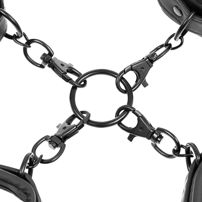 Fetish Submissive - Set Di Manette Per Mani E Caviglie Con Fodera In Noprene - FETISH SUBMISSIVE BONDAGE - Manette e Polsini | erosidea.com
