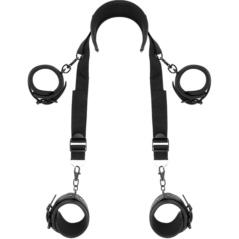 Fetish Submissive - Posizione Master Con 4 Manette Rivestite In Noprene - FETISH SUBMISSIVE BONDAGE - Manette e Polsini | erosidea.com
