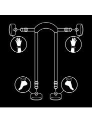 Fetish Submissive - Posizione Master Con 4 Manette Rivestite In Noprene - FETISH SUBMISSIVE BONDAGE - Manette e Polsini | erosidea.com