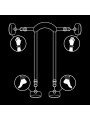 Fetish Submissive - Posizione Master Con 4 Manette Rivestite In Noprene - FETISH SUBMISSIVE BONDAGE - Manette e Polsini | erosidea.com