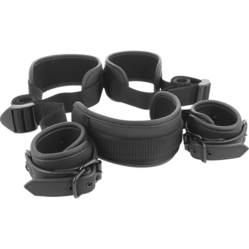 Fetish Submissive - Posizione A Gambe Aperte Con Manette Fodera In Noprene - FETISH SUBMISSIVE BONDAGE - Manette e Polsini | erosidea.com