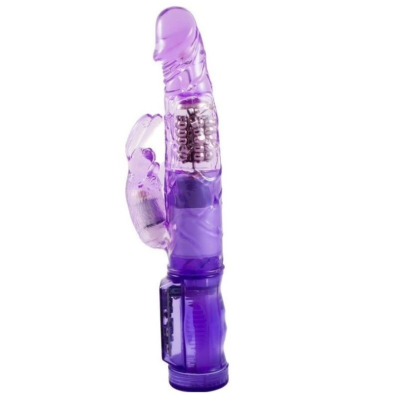 Vibratore Rabbit Happy Angel Lilla Con Rotazione E Oscillazione - BAILE ROTATIONS - Vibratori Rabbit | erosidea.com