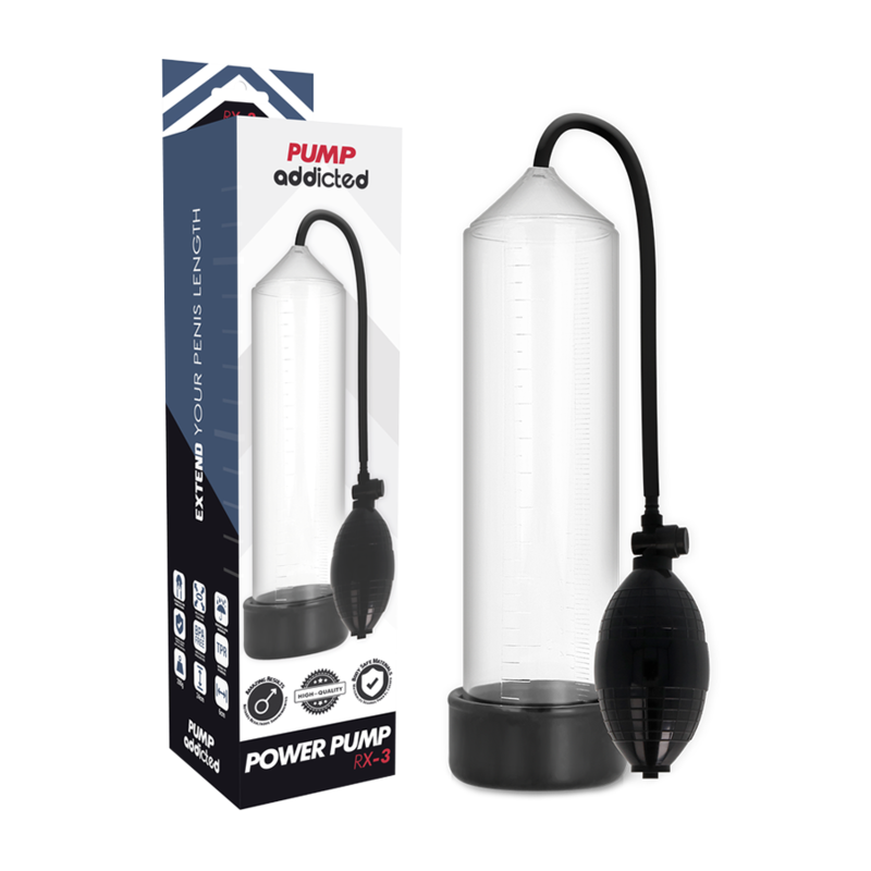 Pump Addicted - Rx3 Trasparente - PUMP ADDICTED - Pompe e Sviluppatori Pene | erosidea.com